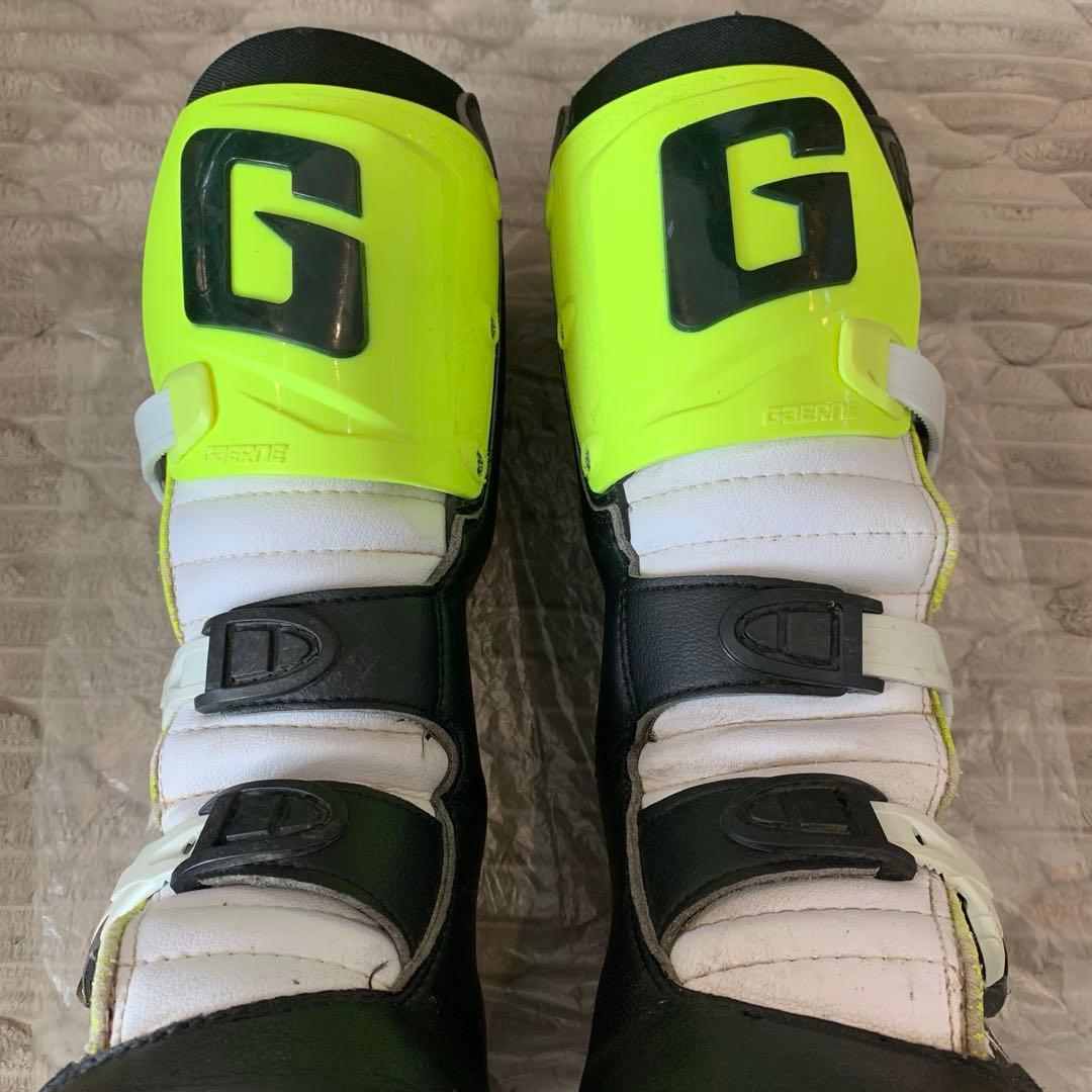 ガエルネ ブラック×イエロー オフロードブーツ 28cm バックル