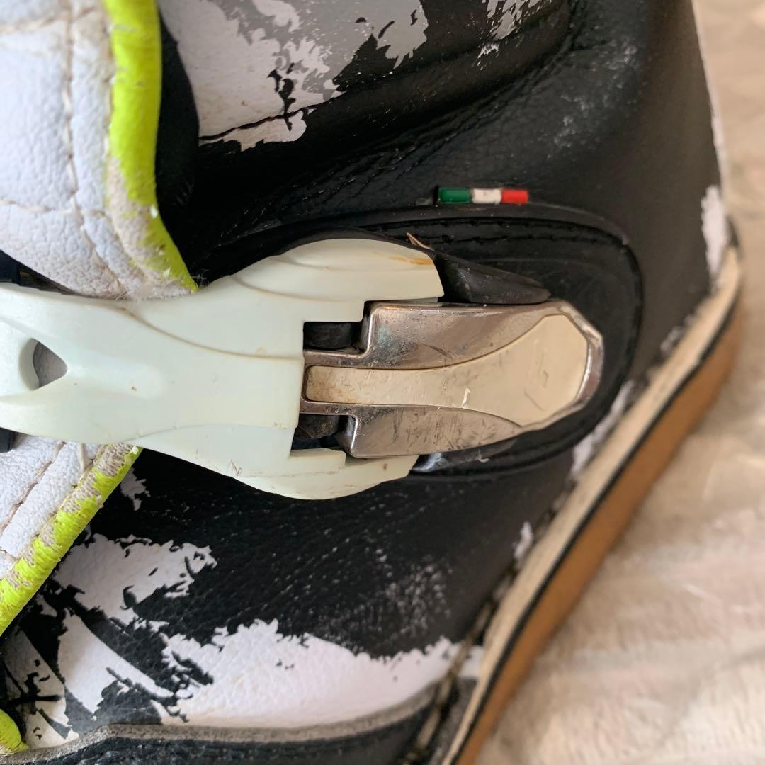 ガエルネ ブラック×イエロー オフロードブーツ 28cm バックル