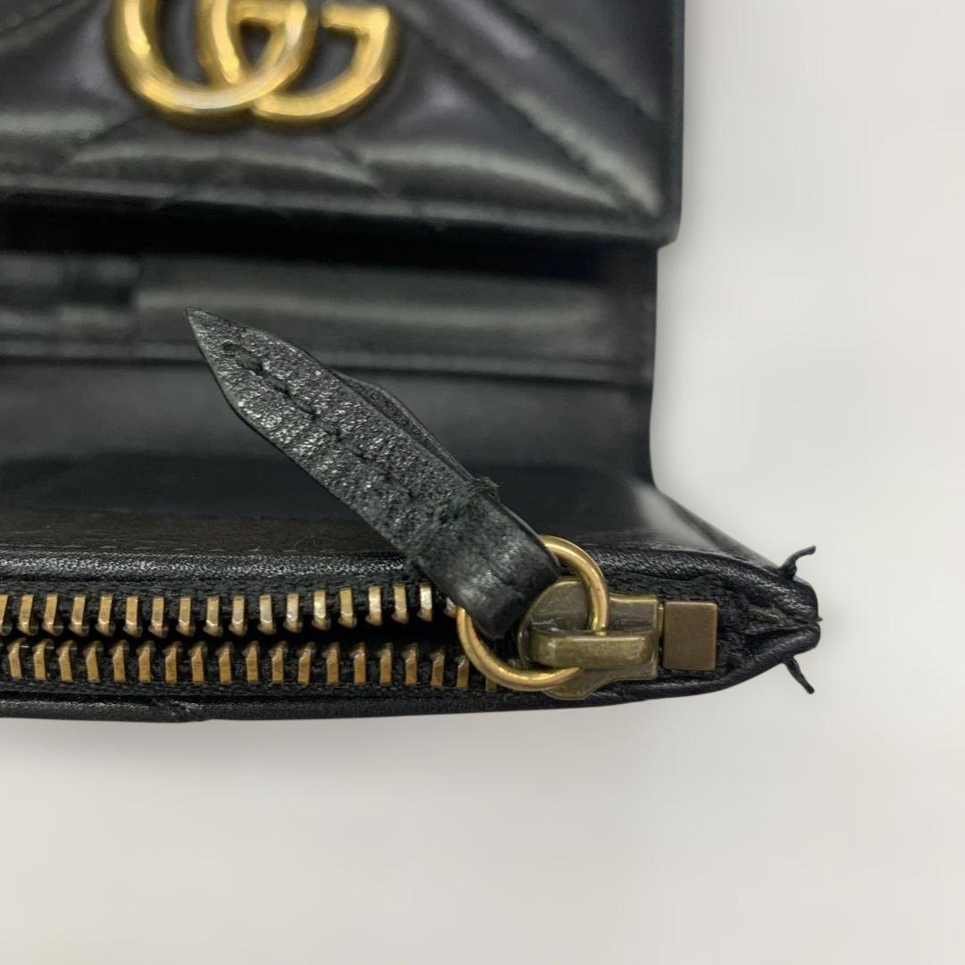 GUCCI GGマーモント　三つ折り財布　474802