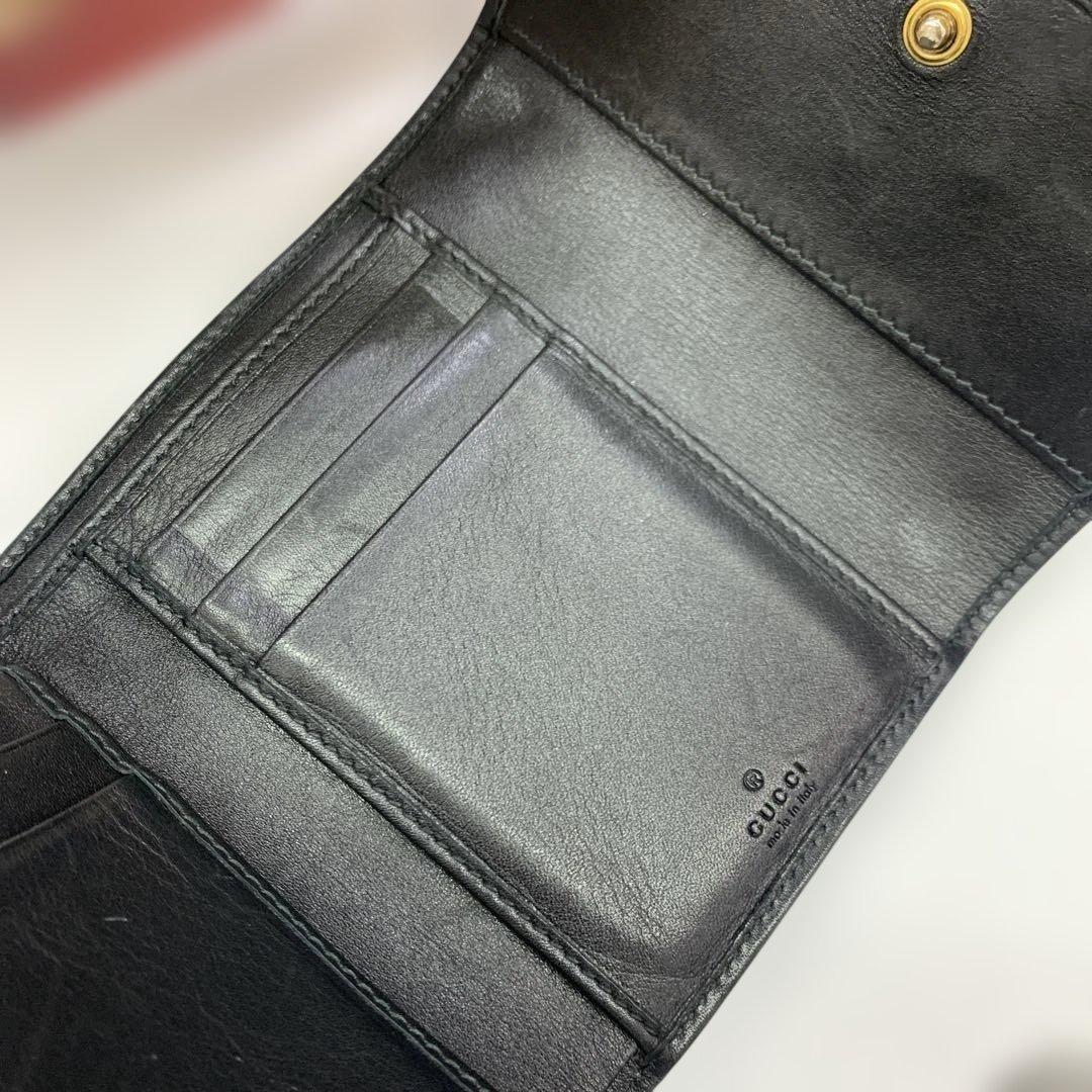 GUCCI GGマーモント　三つ折り財布　474802