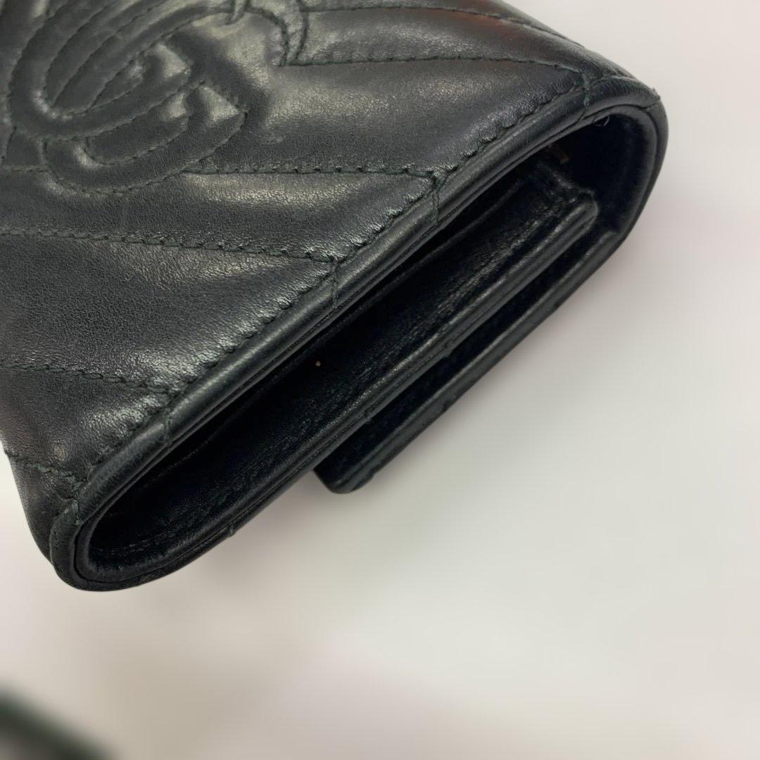 GUCCI GGマーモント　三つ折り財布　474802