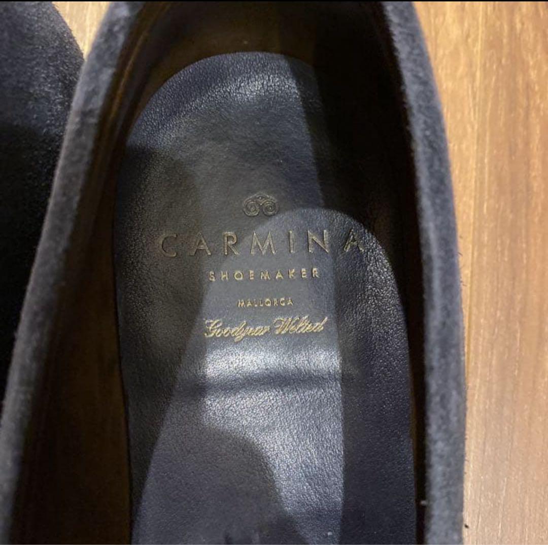 カルミナ スエード ローファー （US7 ネイビー）