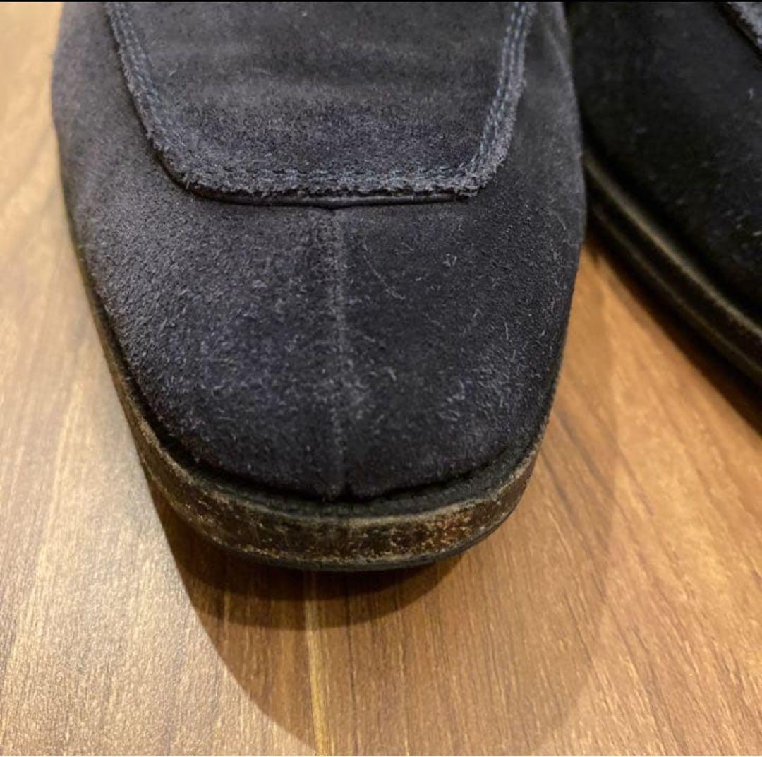 カルミナ スエード ローファー （US7 ネイビー）