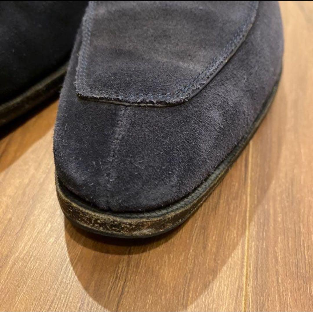 カルミナ スエード ローファー （US7 ネイビー）