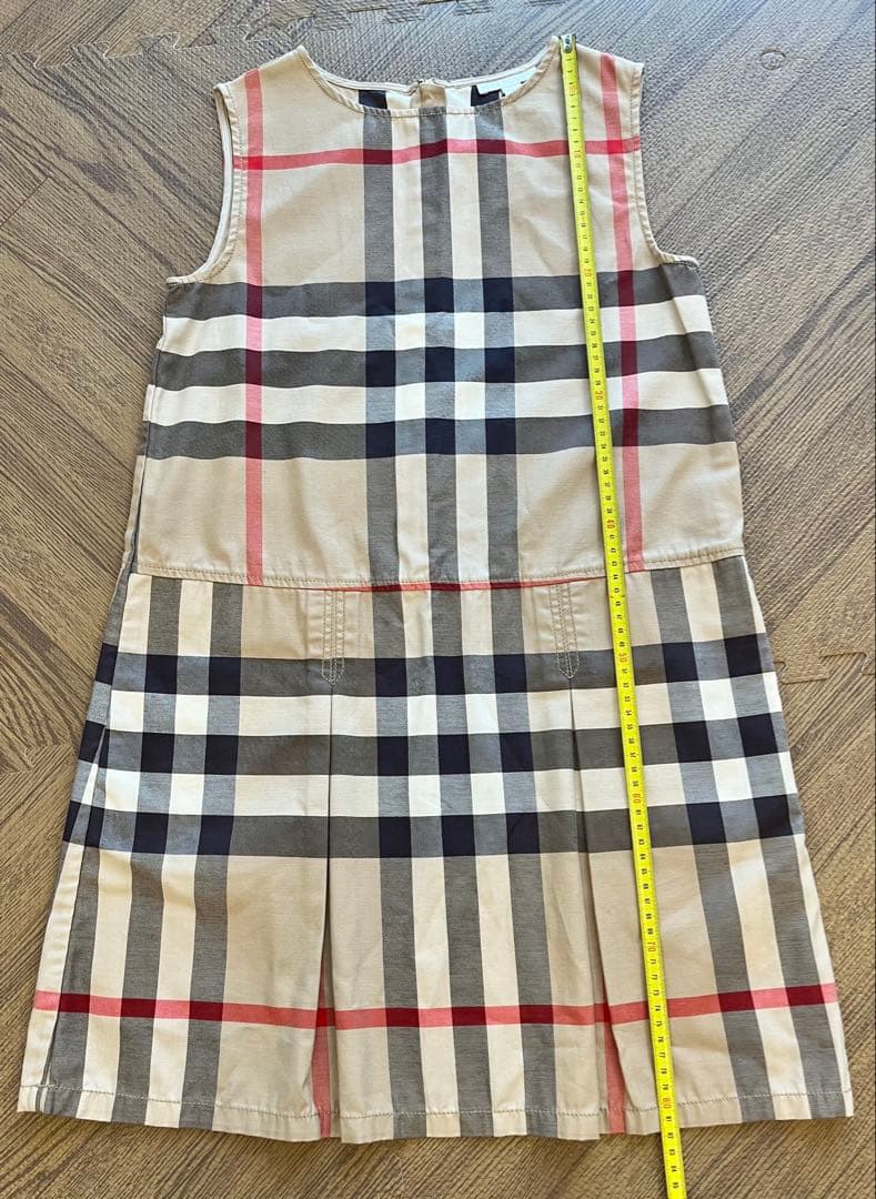 （新品）Burberry 14Y164cmチェック柄 ノースリーブワンピース