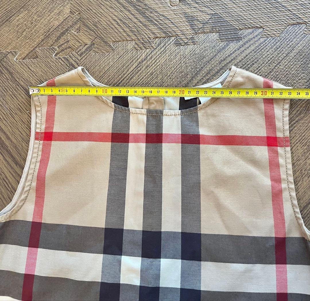 （新品）Burberry 14Y164cmチェック柄 ノースリーブワンピース