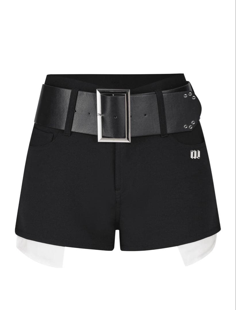パンツ ANDWANG Baby office belt short pants 001