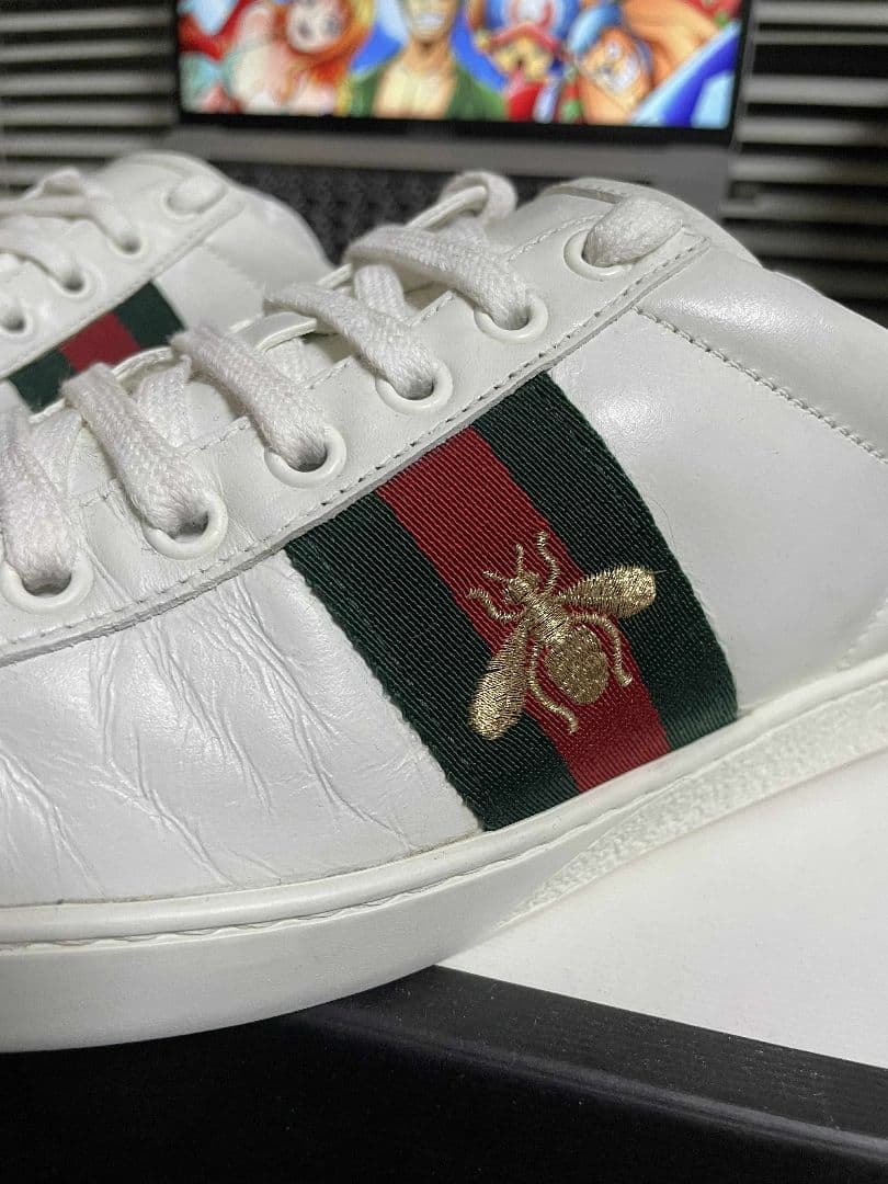 ホワイト ストライプデザイン スニーカー size 37