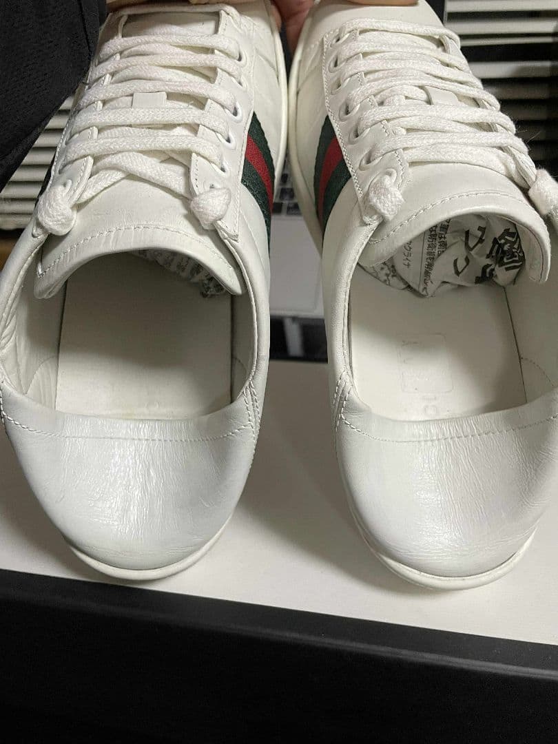 ホワイト ストライプデザイン スニーカー size 37