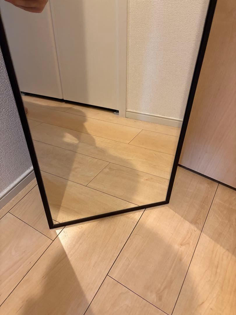 アンティーク調 木フレーム 大型ウォールミラー カナディアン/アンティーク