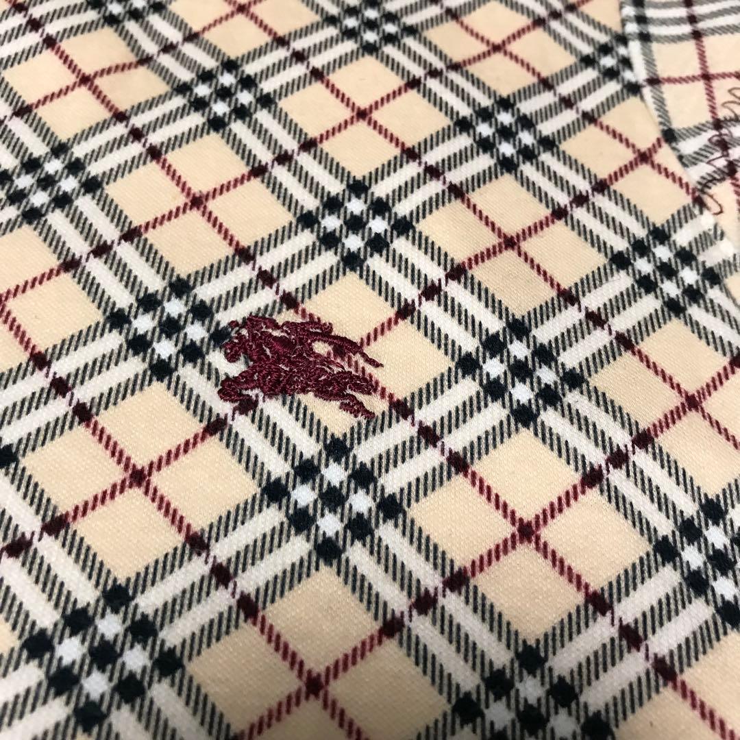 バーバリーブルーレーベル　ノースリーブ　パフスリーブ　ポロシャツ　ノバチェック