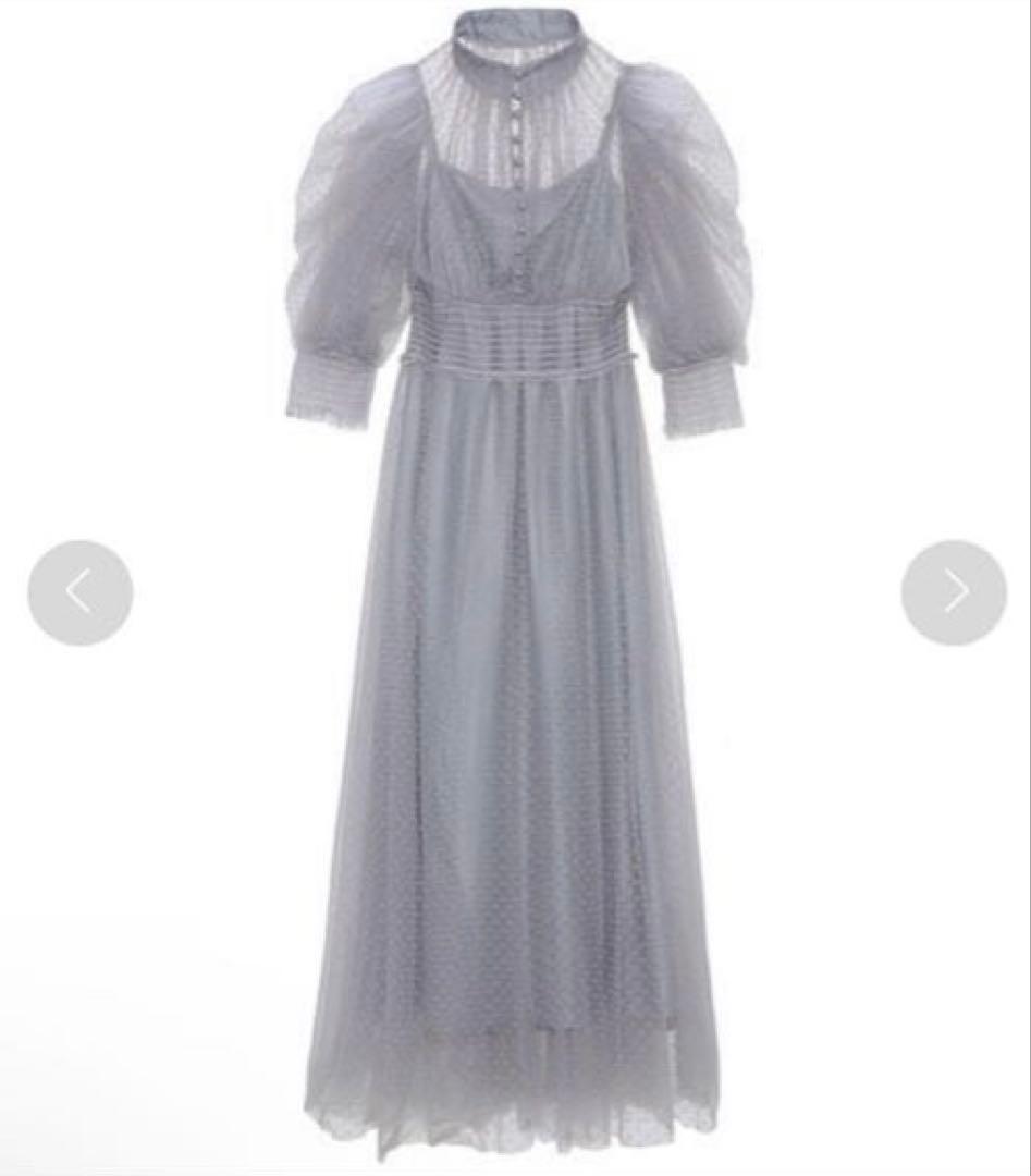 SNIDEL スナイデル ドットチュールドレス