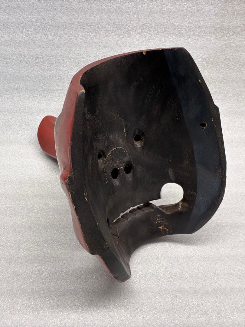 天狗　お面　天狗面　木彫り　魔除け　縁起物