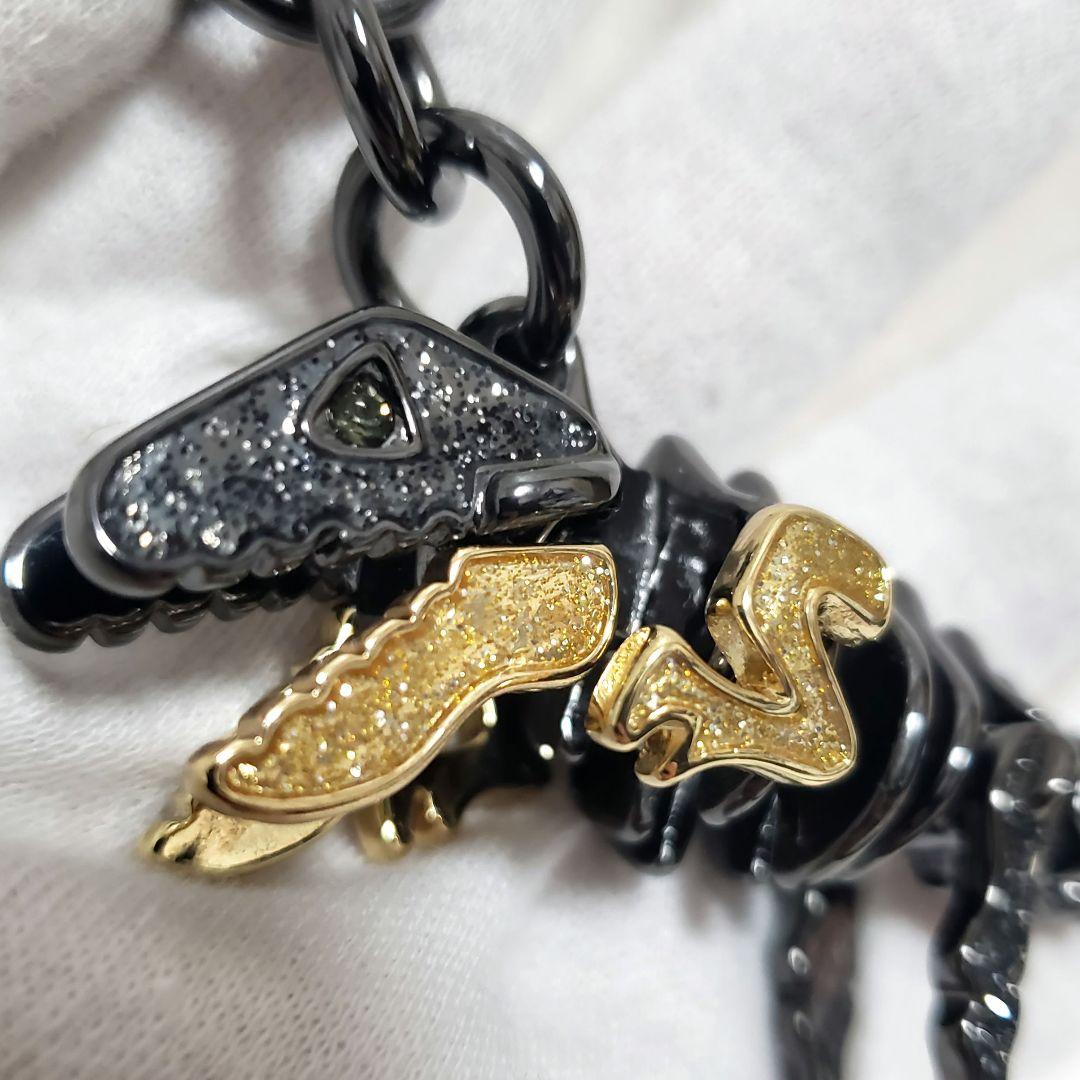 COACH コーチ レキシー 3D立体 クローム&ゴールド キーホルダー 新品