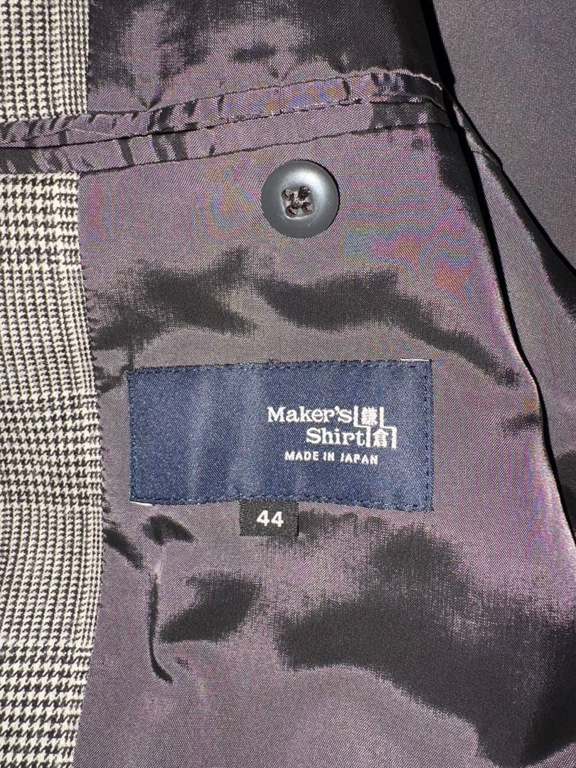 メーカーズシャツ鎌倉　ジャケット　グレー系チェック