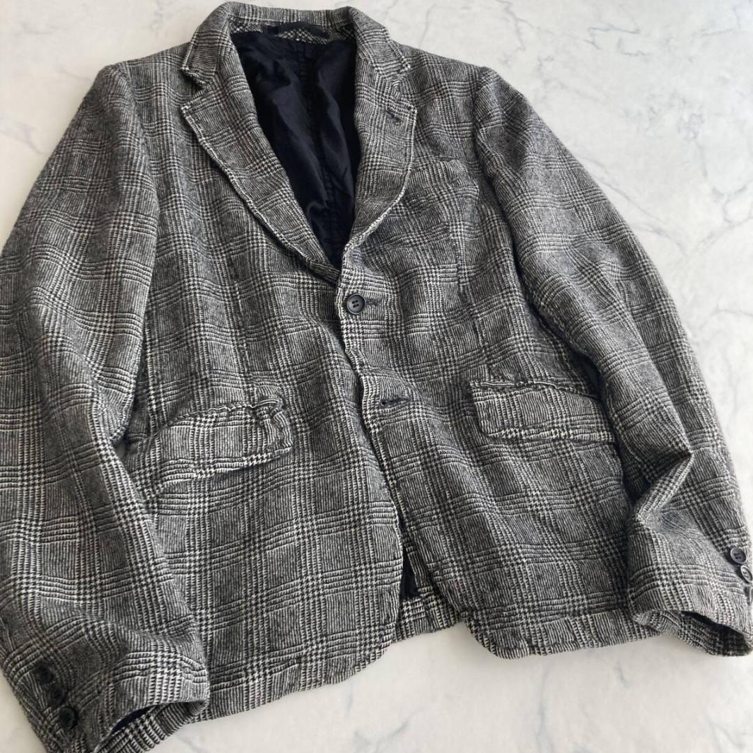 XS【希少】コムデギャルソンオム　ウール縮絨ジャケット ジュンヤワタナベマン