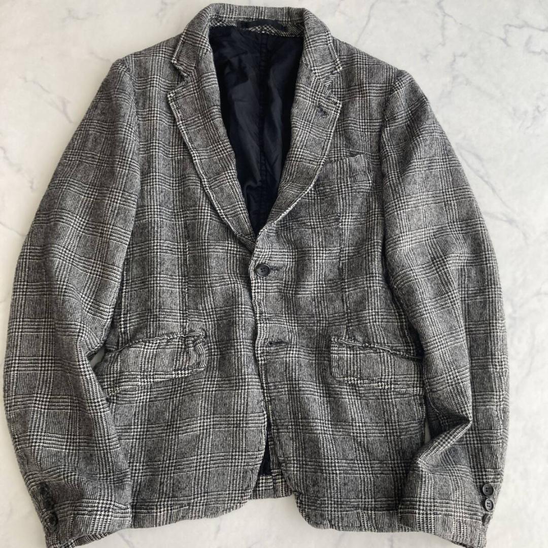 XS【希少】コムデギャルソンオム　ウール縮絨ジャケット ジュンヤワタナベマン