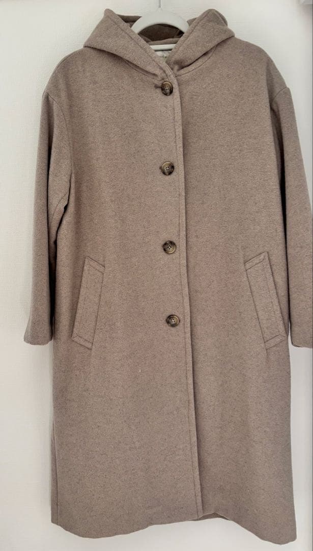 新品 URBAN RESEARCH ベージュ フード付き ロングコート