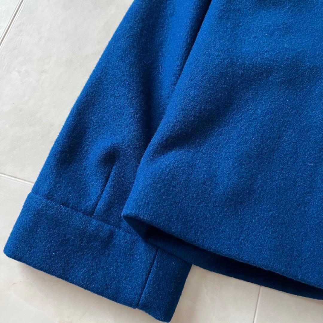 美品✨ドリスヴァンノッテン　ノーカラージャケットロイヤルブルー　フランス製36