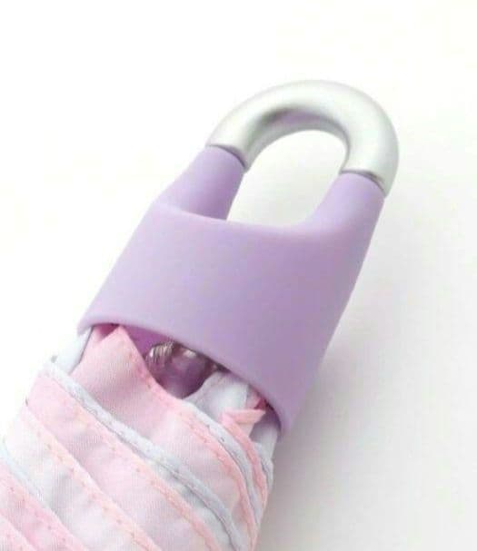 ふわり◆新品 アルジ－◆カラナビ付き折りたたみ傘