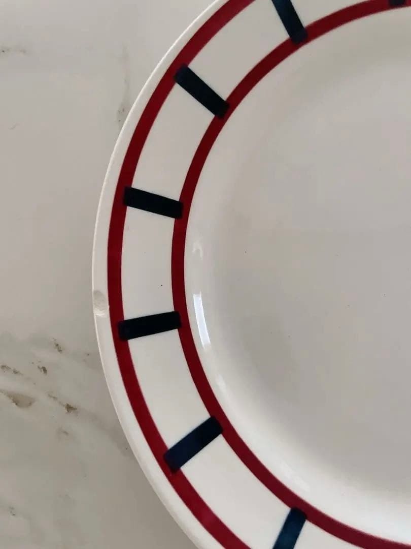 ち*き様 BADONVILLER バドンヴィレー プレート大(バスク柄)