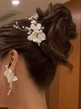 【マカロン様】STELLA BRIDAL ヘッドドレス イヤリングセット