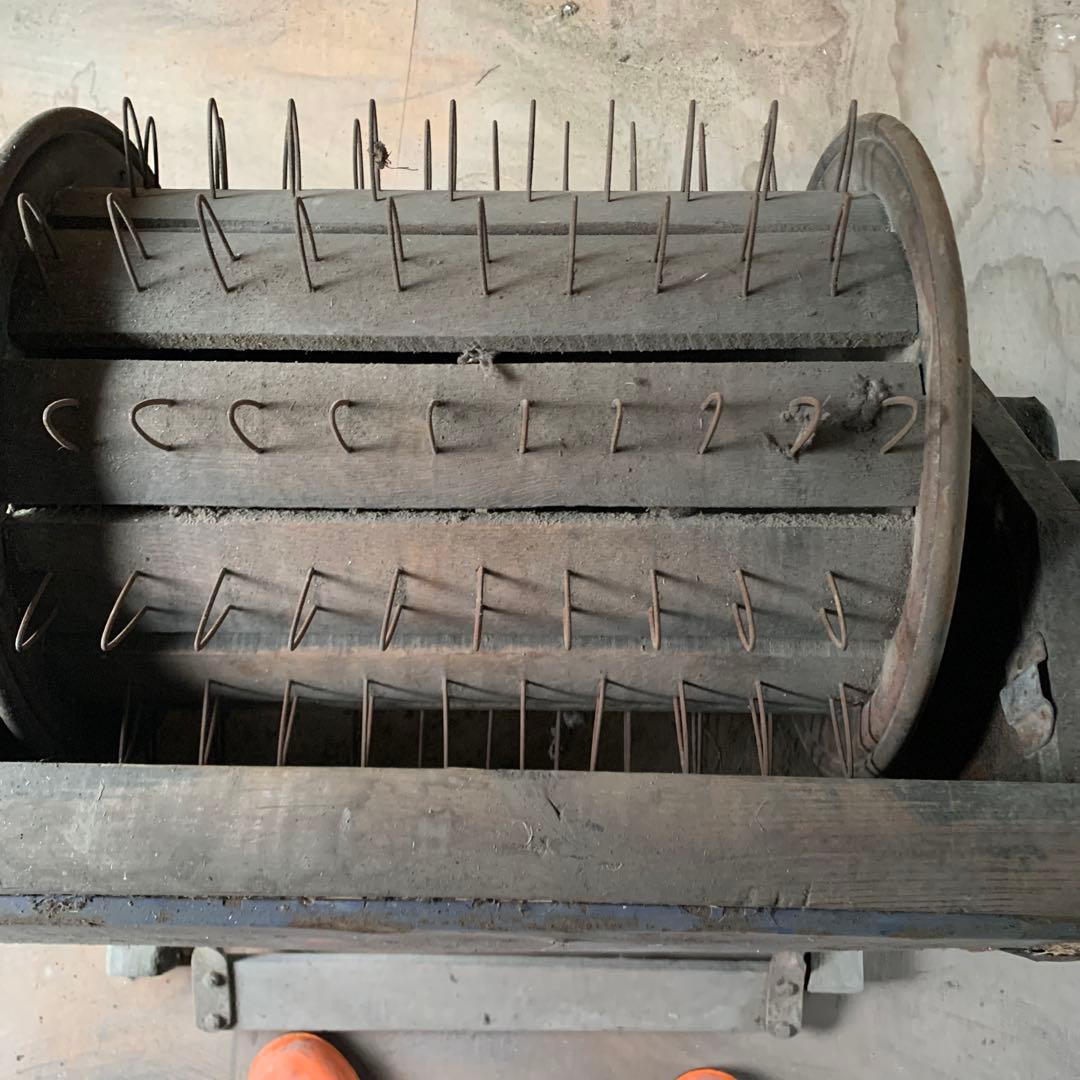 足踏み脱穀機　実働品　昭和レトロ