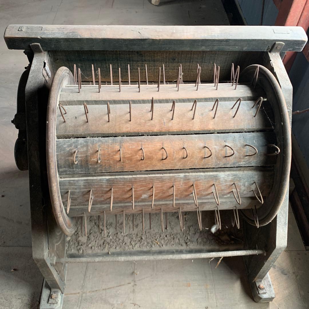 足踏み脱穀機　実働品　昭和レトロ