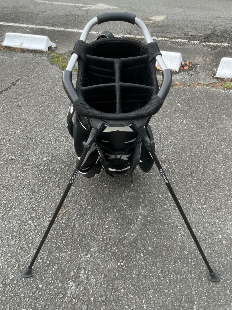 V12 TWELVE ゴルフバッグ 星柄 ブラック/ホワイト