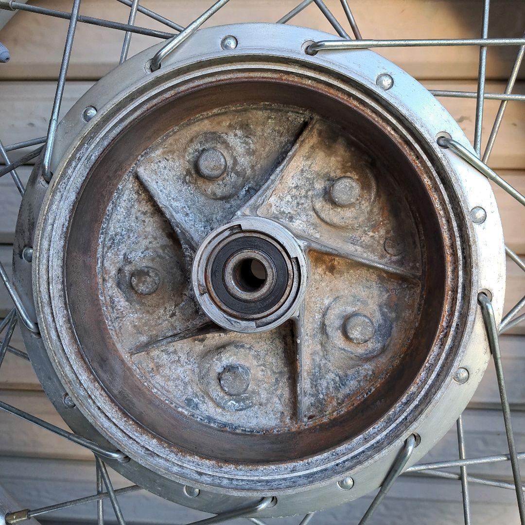 ヤマハ SR400 SR500 ホイール ドラムブレーキ バイクパーツ 当時物