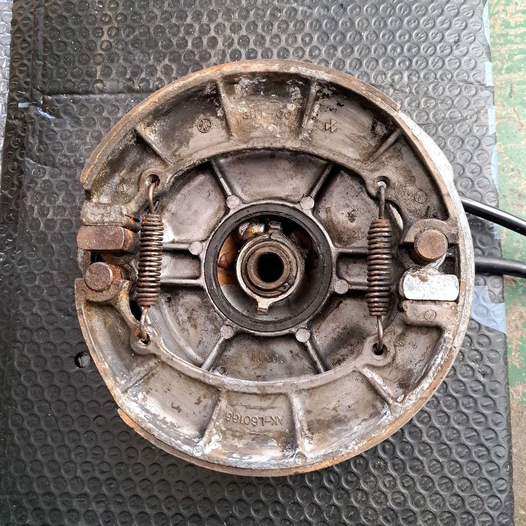 ヤマハ SR400 SR500 ホイール ドラムブレーキ バイクパーツ 当時物