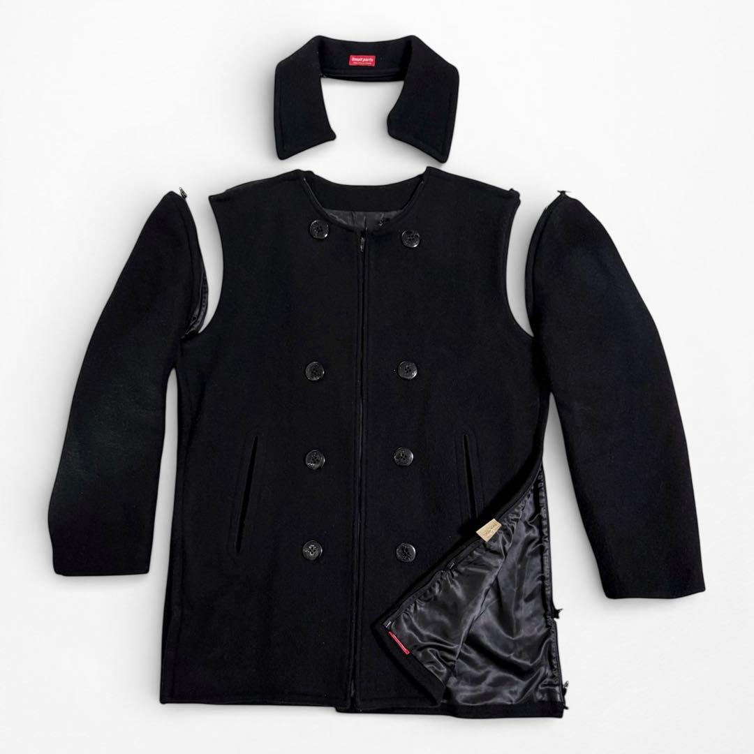 希少 98AW アンダーカバー エクスチェンジ ピーコート スモールパーツ 黒