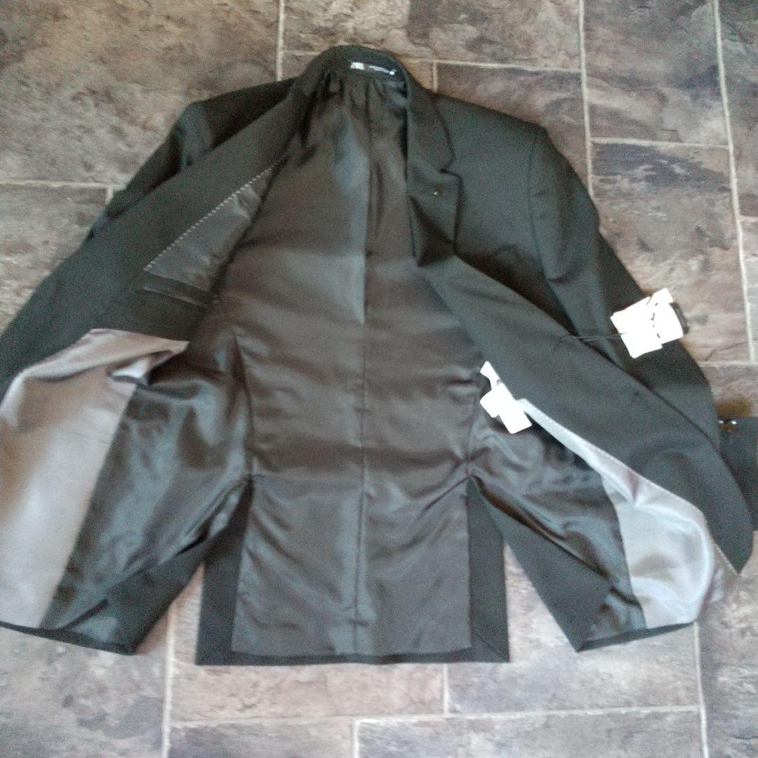 新品未使用　春夏向きZARAセットアップ　細身　COOL素材　ブラック　Ｍ相当