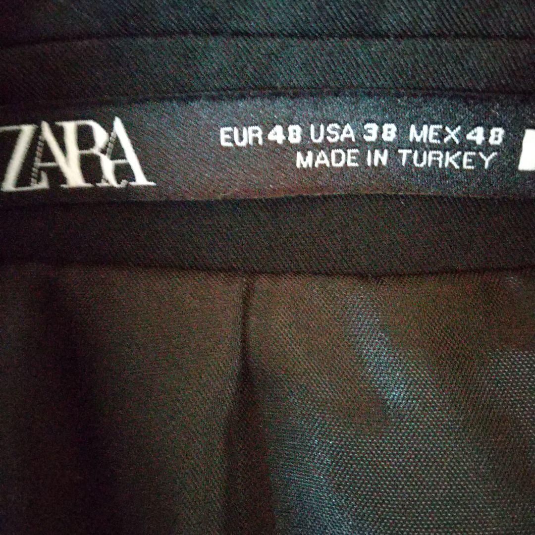 新品未使用　春夏向きZARAセットアップ　細身　COOL素材　ブラック　Ｍ相当
