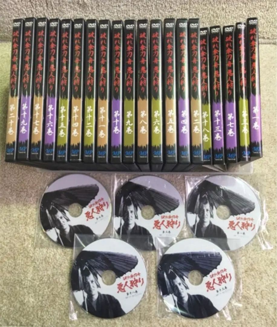 時代劇 破れ傘刀舟 悪人狩り 第1巻〜20巻セット 萬屋錦之介