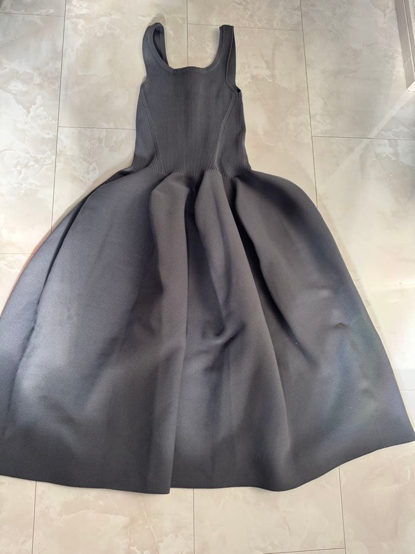 グレー ノースリーブ ロングワンピース　サイズ1