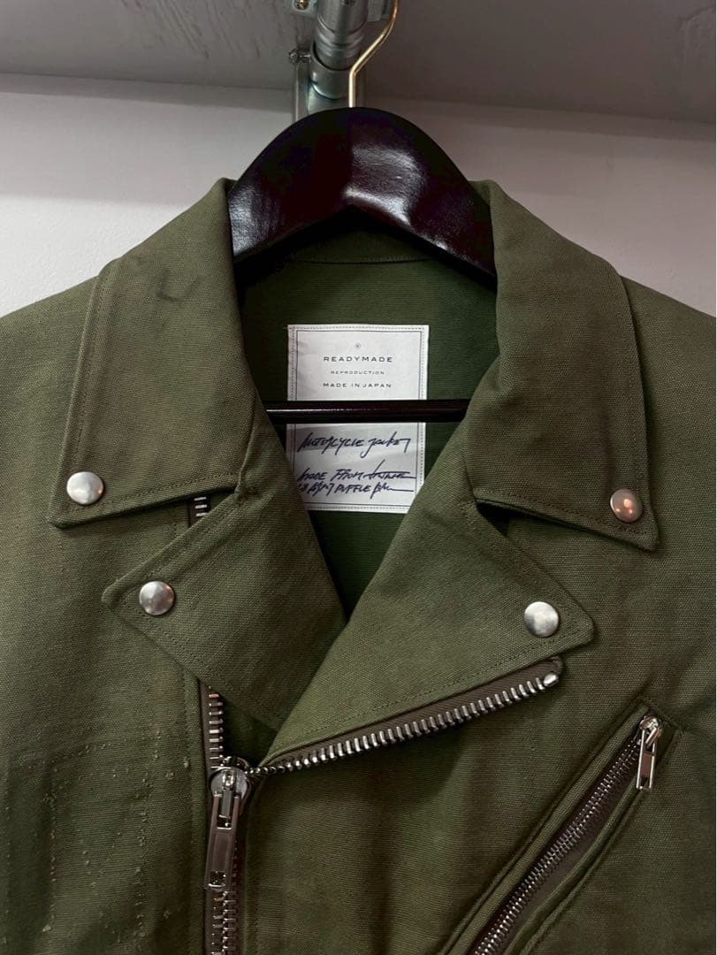 READYMADE MOTORCYCLE JACKET サイズ1カーキ