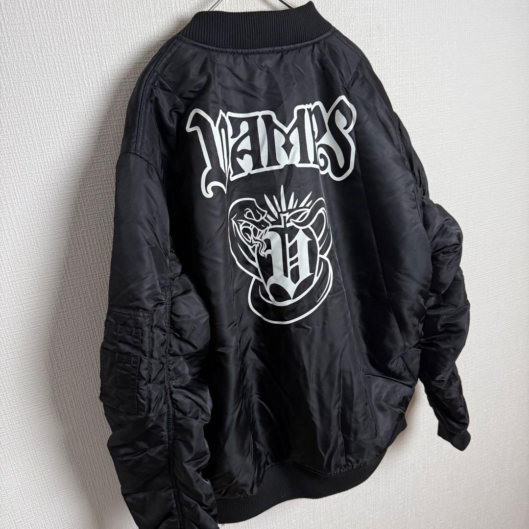 ジャケット・アウター 942 VAMPS UNDERWORLD RJB MA-1 Patch Blk