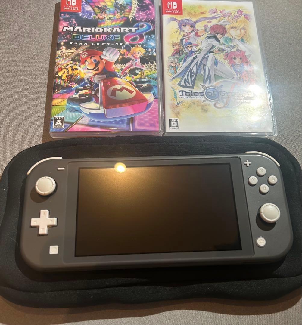 Nintendo Switch Lite グレー 本体　ソフト3種