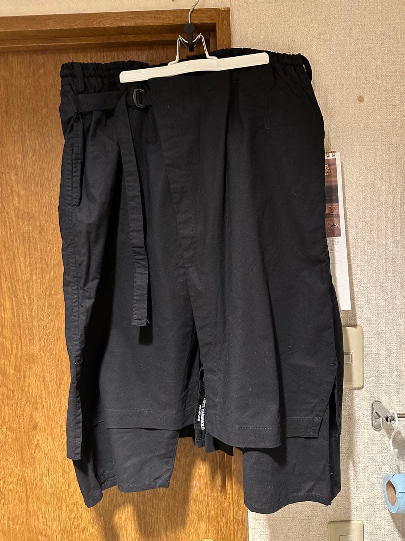 ヨウジヤマモトプールオム　刺繍ラップパンツ