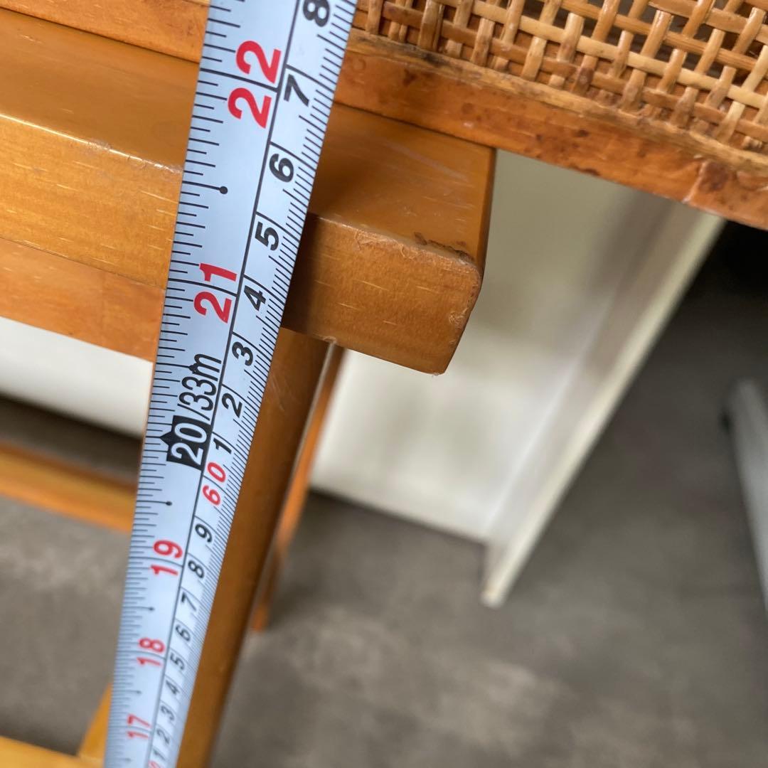 藤　ラタンチェスト　タンス　昭和レトロ　木製　網 キャビネット 箪笥 収納　棚