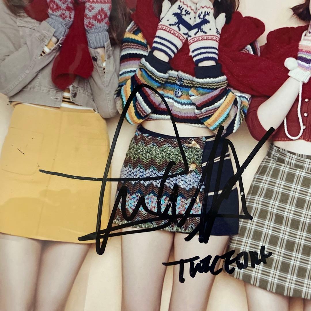 難あり！　TWICE サイン　直筆　A4サイズ　写真