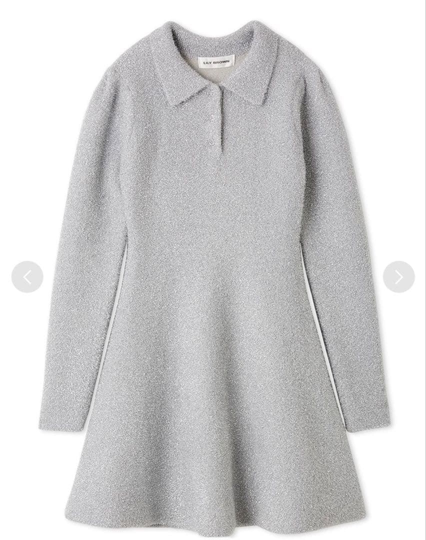 LILY BROWN ラメニットワンピース