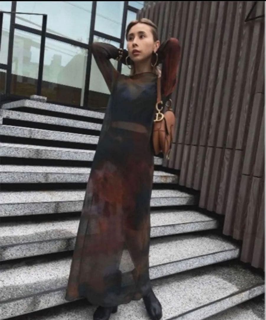 【最終値下げ❗️】Ameri VINTAGE シアーワンピース