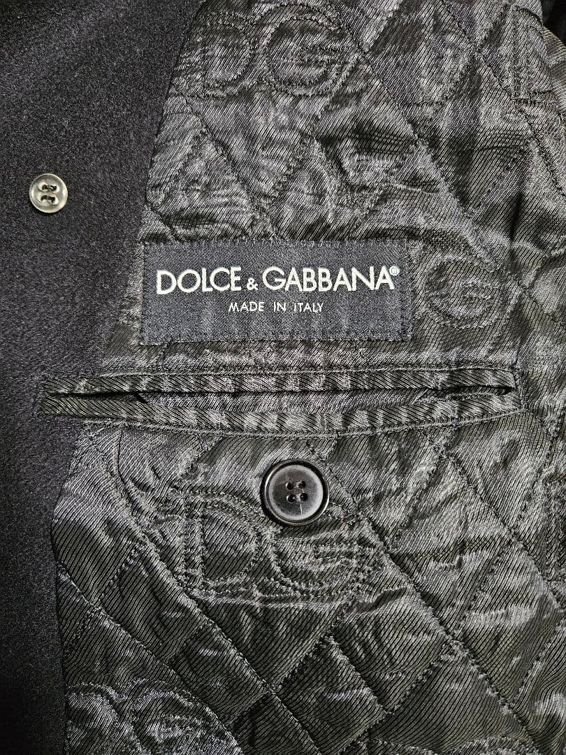 Dolce & Gabbana 黒 ダブルブレスト ピーコート