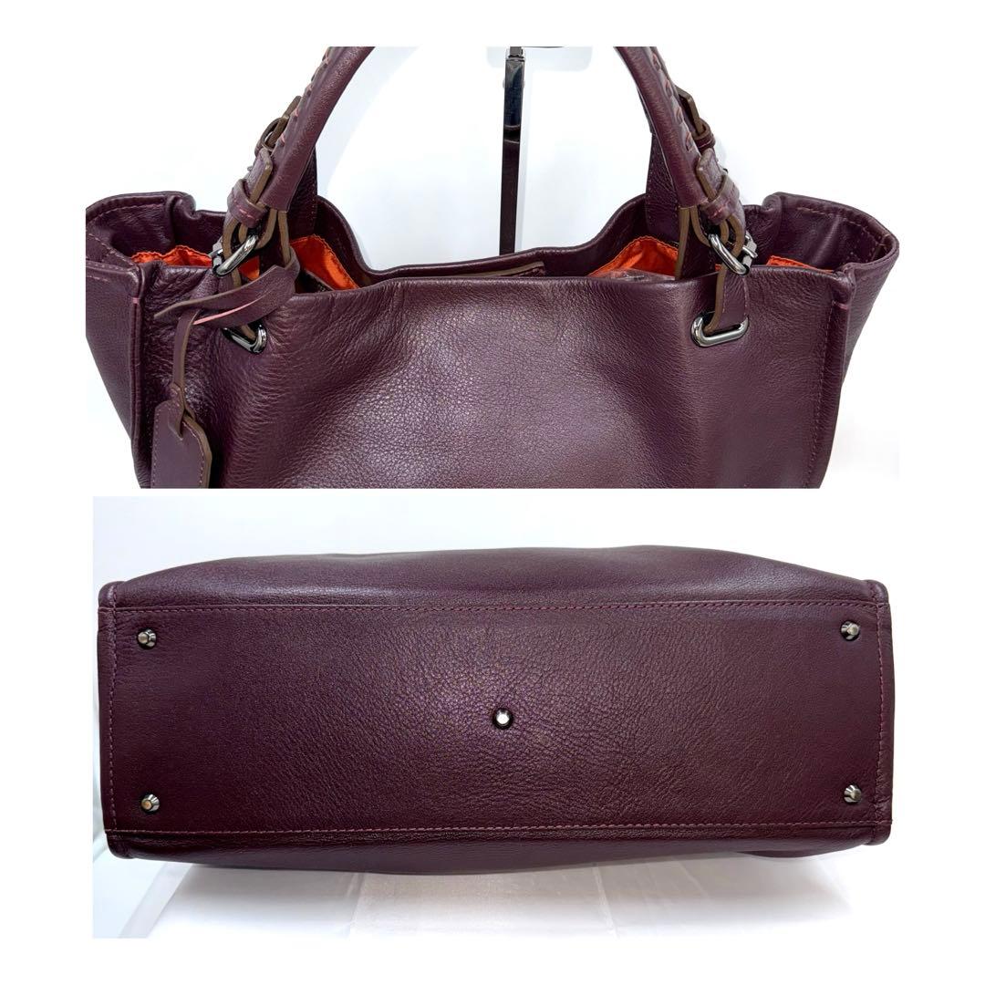 ✨美品✨ 土屋鞄 クラルテ アークキャリートート ショルダーバッグ ボルドー