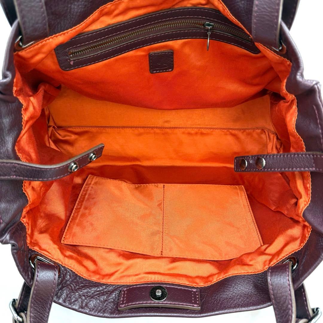 ✨美品✨ 土屋鞄 クラルテ アークキャリートート ショルダーバッグ ボルドー