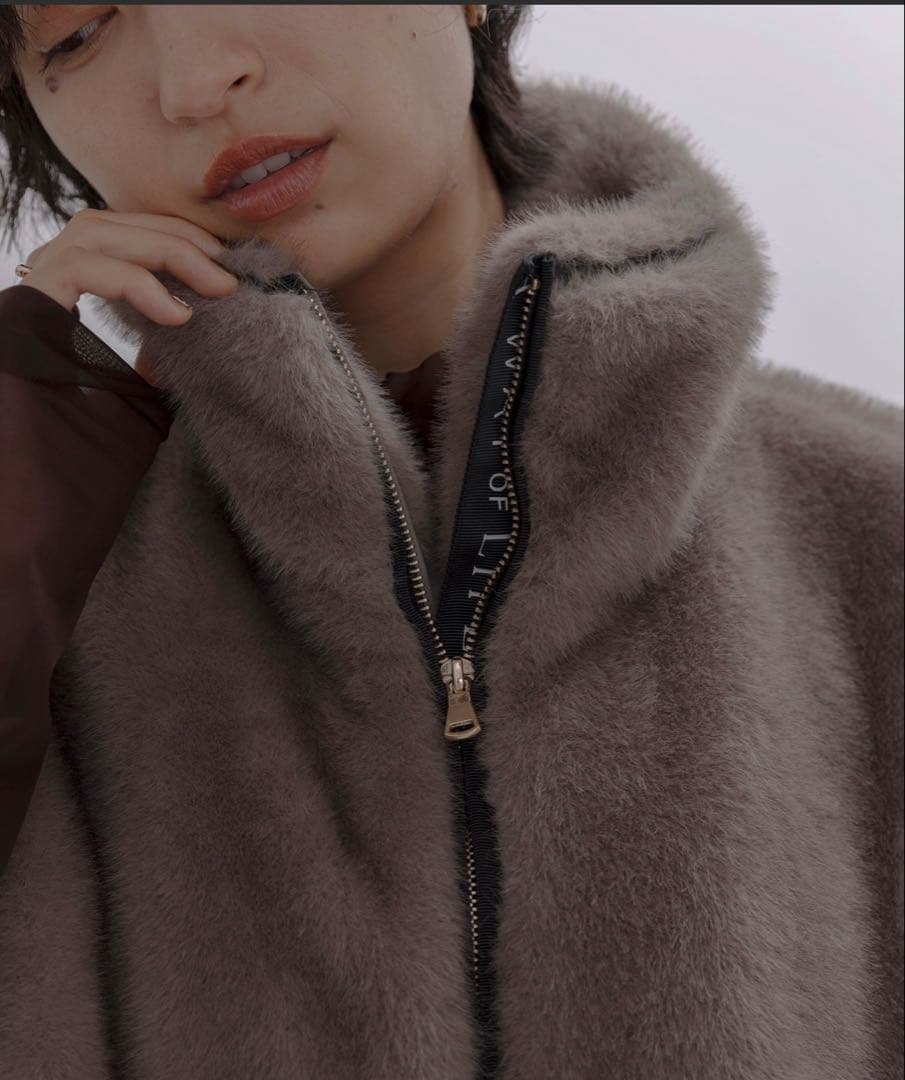 新品Eimee Law ミンクファー スタンドネックショートコート