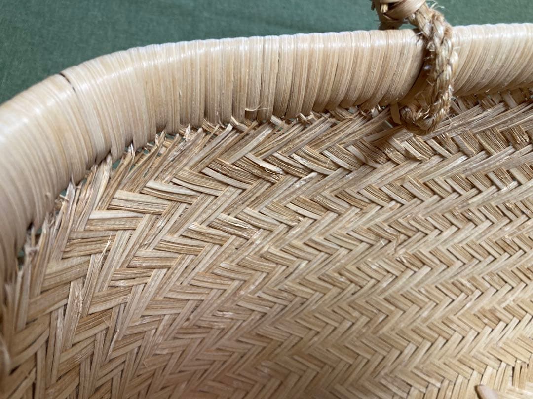 岩手県鳥越竹細工 ￼すず竹の市場かご 特大サイズ