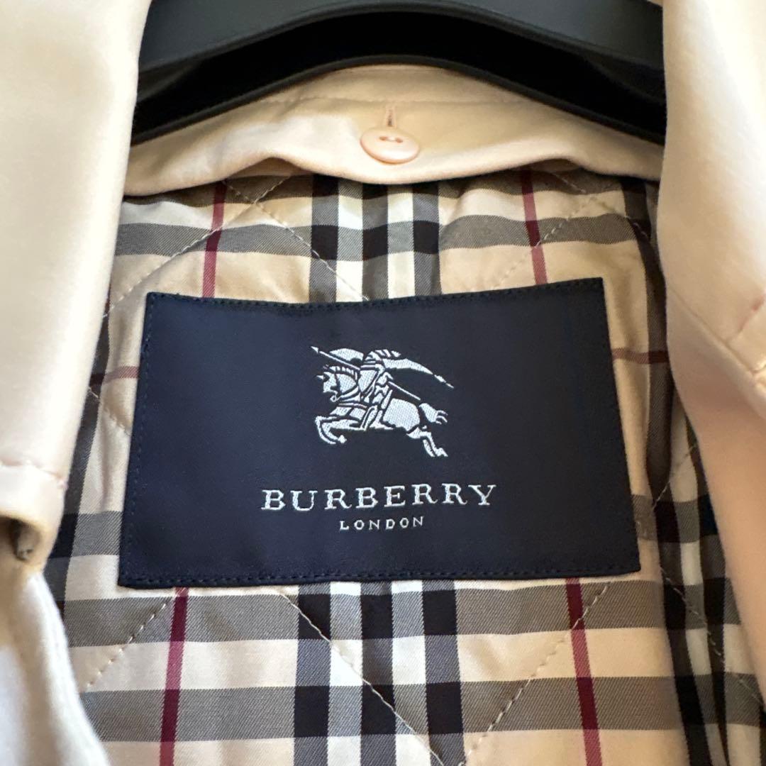人気✨バーバリー　ノバチェック トレンチコート ライナー付　ピンクベージュ